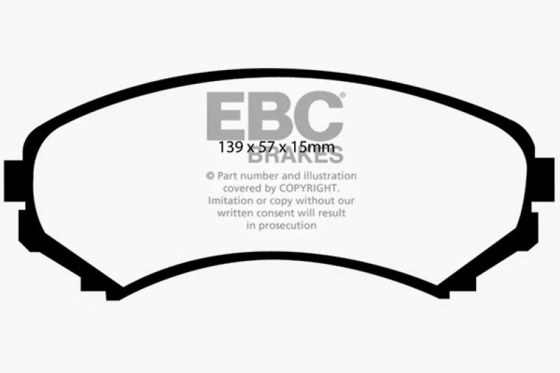 EBC 02-03 Honda Passport 3.2 Greenstuff Front Brake Pads EBC 02-03 Honda Passport 3.2 Greenstuff Front Brake Pads