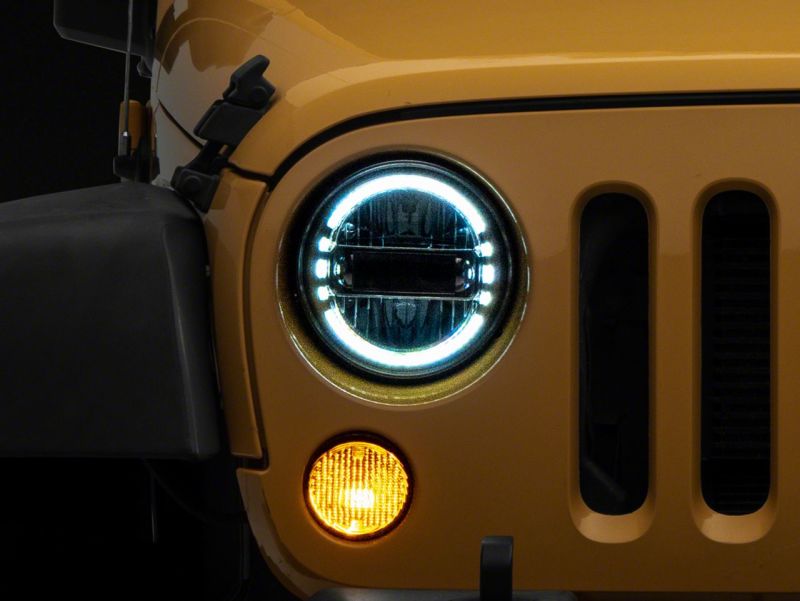 Raxiom 97-18 Jeep Wrangler TJ & JK Axial 7-In LED Headlights w/ DRL- Chrome Housing (Clear Lens) Raxiom 97-18 Jeep Wrangler TJ & JK Axial 7-In LED Headlights w/ DRL- Chrome Housing (Clear Lens)