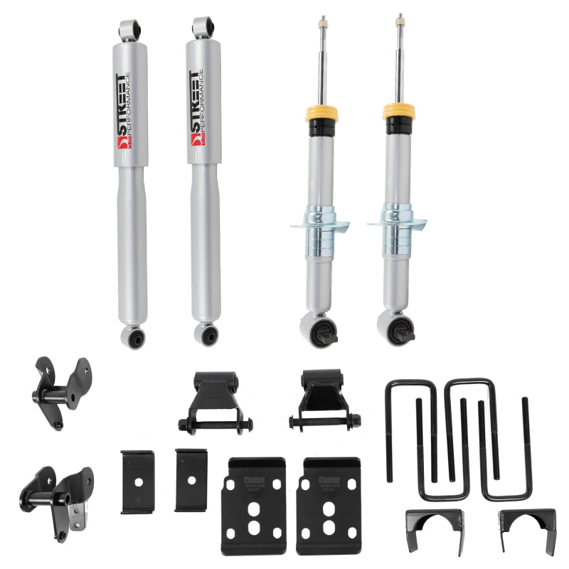 Belltech 2021+ Ford F-150 2WD 1-3.5in Front 4.5in Rear Complete Lower Kit with SP Shocks Belltech 2021+ Ford F-150 2WD 1-3.5in Front 4.5in Rear Complete Lower Kit with SP Shocks