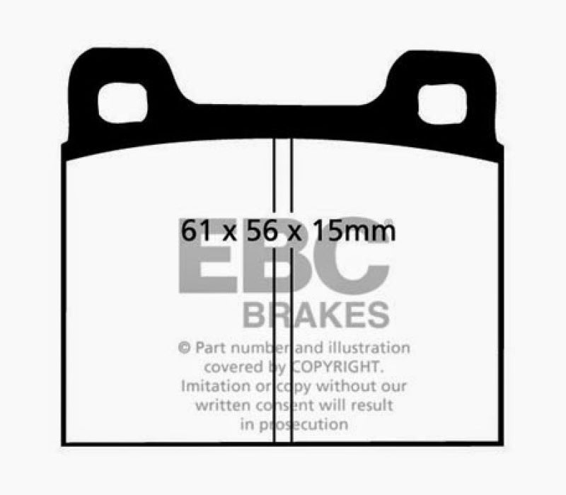 EBC 77-84 Alfa Romeo Alfasud 1.2 Greenstuff Front Brake Pads EBC 77-84 Alfa Romeo Alfasud 1.2 Greenstuff Front Brake Pads