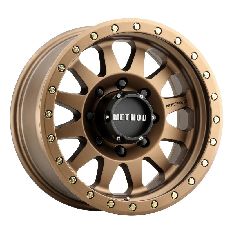 Method MR304 Double Standard 17x8.5 0mm Offset 8x6.5 130.81mm CB Method Bronze Wheel Method MR304 Double Standard 17x8.5 0mm Offset 8x6.5 130.81mm CB Method Bronze Wheel