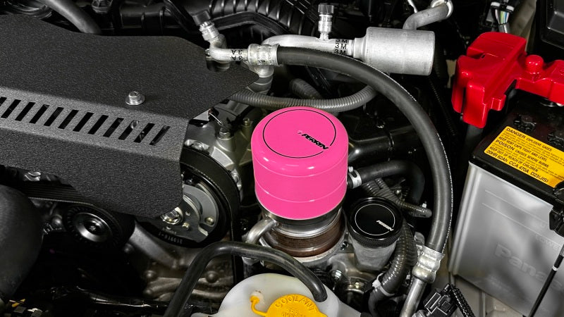 PERRIN 15-25 Subaru WRX & 13-25 BRZ/FR-S/86/GR86 Oil Filter Cover - Hyper Pink PERRIN 15-25 Subaru WRX & 13-25 BRZ/FR-S/86/GR86 Oil Filter Cover - Hyper Pink