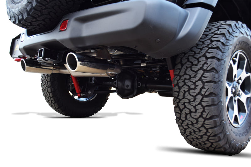 Gibson 18-22 Jeep Wrangler JL Sport 3.6L 2.5in Cat-Back Dual Split Exhaust - Stainless Gibson 18-22 Jeep Wrangler JL Sport 3.6L 2.5in Cat-Back Dual Split Exhaust - Stainless