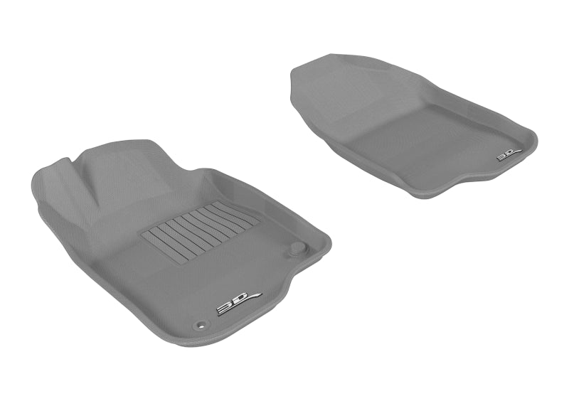 3D MAXpider 2008-2012 Chevrolet Malibu Kagu 1st Row Floormat - Gray 3D MAXpider 2008-2012 Chevrolet Malibu Kagu 1st Row Floormat - Gray
