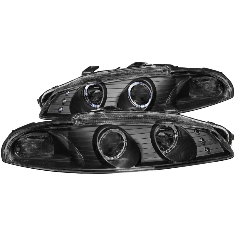 ANZO 1997-1999 Mitsubishi Eclipse Projector Headlights w/ Halo Black G2 ANZO 1997-1999 Mitsubishi Eclipse Projector Headlights w/ Halo Black G2