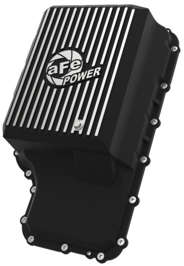 aFe 20-21 Ford Truck w/ 10R140 Transmission Pan Black POWER Street Series w/ Machined Fins aFe 20-21 Ford Truck w/ 10R140 Transmission Pan Black POWER Street Series w/ Machined Fins