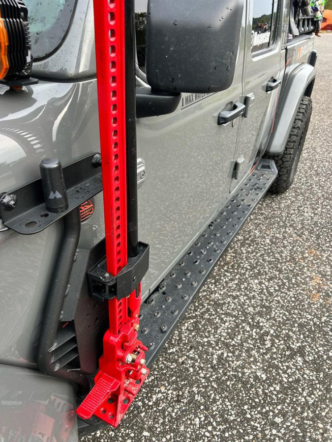 Go Rhino 18-24 Jeep Wrangler JL/JLU/JT Front Fender Jack Mount for Hi-Lift Jack - Tex. Blk Go Rhino 18-24 Jeep Wrangler JL/JLU/JT Front Fender Jack Mount for Hi-Lift Jack - Tex. Blk