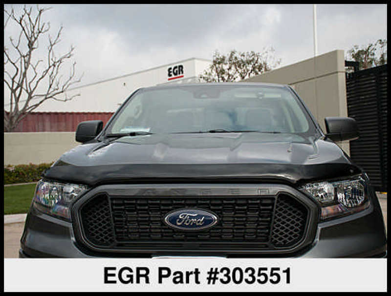 EGR 2019+ Ford Ranger XL/XLT Superguard Hood Guard - Dark Smoke (303551) EGR 2019+ Ford Ranger XL/XLT Superguard Hood Guard - Dark Smoke (303551)