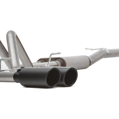 Gibson 04-10 Nissan Titan LE 5.6L 2.5in Cat-Back Dual Sport Exhaust - Black Elite - Not KingCab Pro4