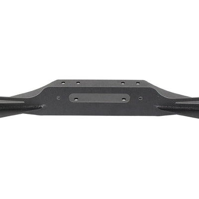 Fishbone Offroad 97-06 Jeep Wrangler TJ Winch Plate Steel - Black Textured Powdercoat Piranha Series