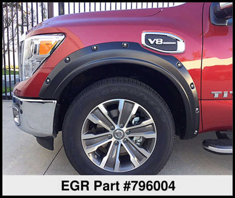 EGR 2017 Nissan Titan Bolt-On Look Fender Flares - Set EGR 2017 Nissan Titan Bolt-On Look Fender Flares - Set
