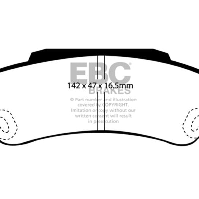 EBC 98-05 Chevrolet Blazer 4.3 2WD Greenstuff Rear Brake Pads