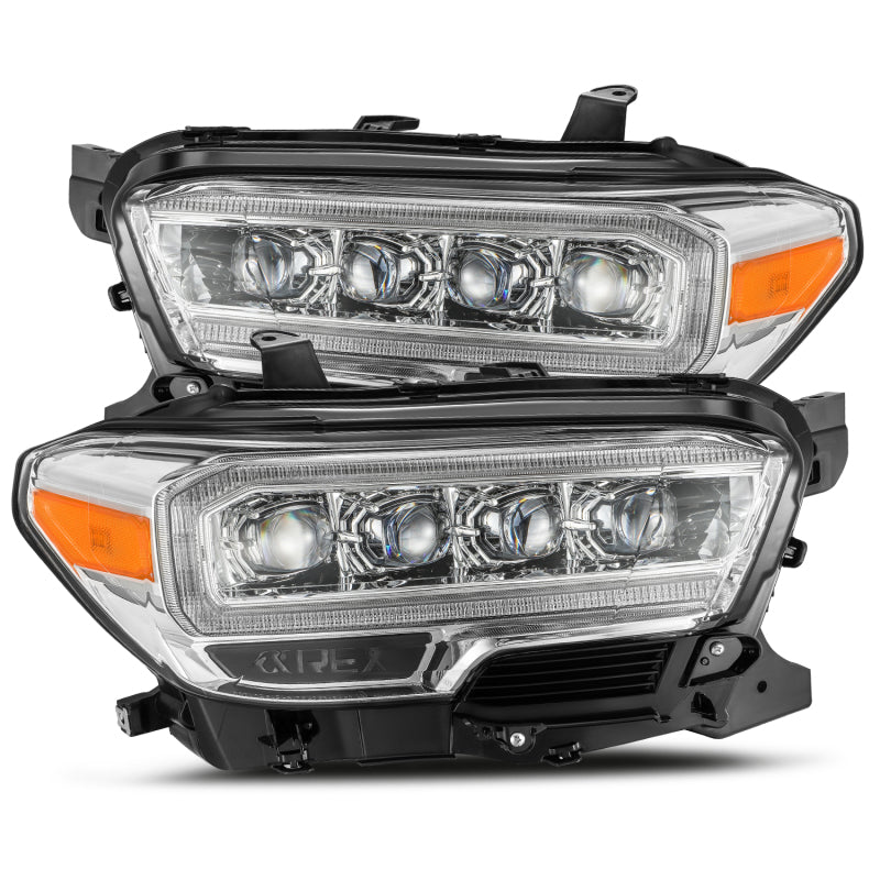 AlphaRex 16-20 Toyota Tacoma NOVA LED Projector Headlights Plank Style Chrome w/Activation Light AlphaRex 16-20 Toyota Tacoma NOVA LED Projector Headlights Plank Style Chrome w/Activation Light