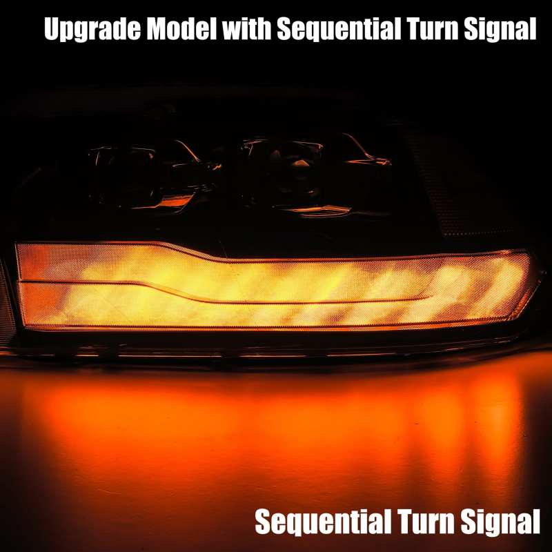 AlphaRex 09-18 Dodge Ram 1500HD LUXX LED Proj Headlights Plnk Style Blk w/Activ Light/Seq Signal/DRL AlphaRex 09-18 Dodge Ram 1500HD LUXX LED Proj Headlights Plnk Style Blk w/Activ Light/Seq Signal/DRL