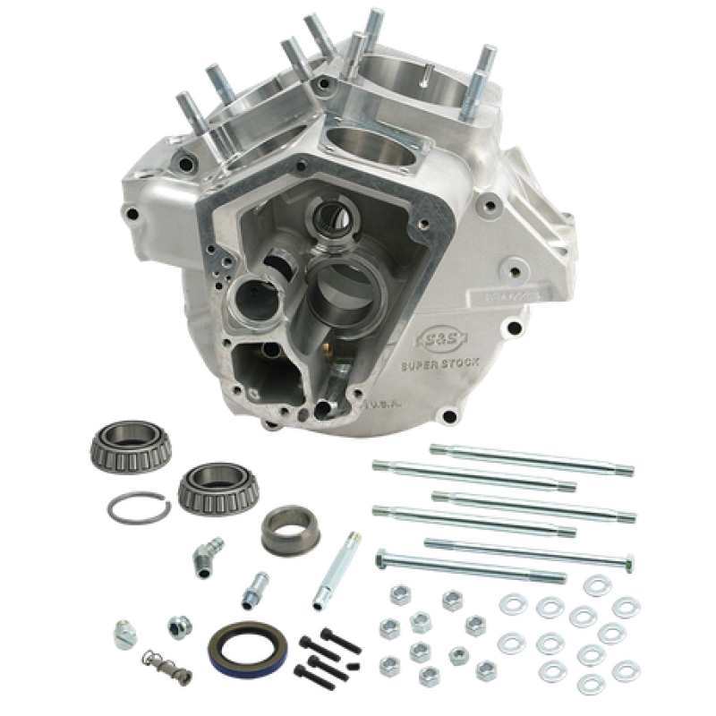 S&S Cycle 70-84 BT w/ Stock Bore Super Stock Alternator Style Crankcase - Natural S&S Cycle 70-84 BT w/ Stock Bore Super Stock Alternator Style Crankcase - Natural