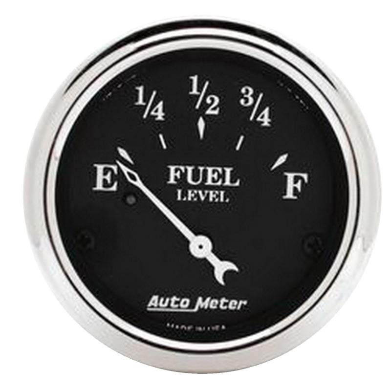 Autometer 2 1/16in Old Tyme 0-30 Ohm Electronic Fuel Level Gauge - Black Autometer 2 1/16in Old Tyme 0-30 Ohm Electronic Fuel Level Gauge - Black