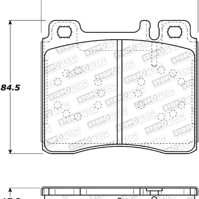StopTech Street Brake Pads - Front