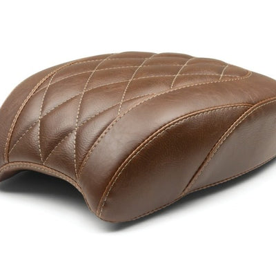 Mustang 18-21 Harley Heritage Classic, Deluxe Wide Tripper Passenger Seat Diamond Stitch - Brown