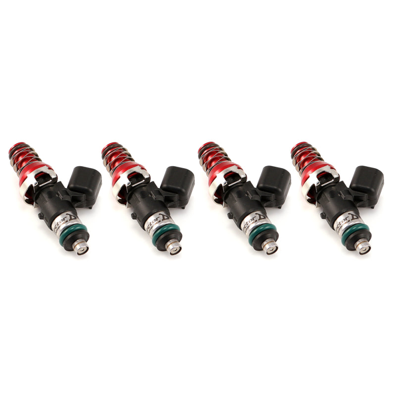 Injector Dynamics 1340cc Injectors - 48mm Length - 11mm Gold Top - 14mm Lower O-Ring (Set of 4) Injector Dynamics 1340cc Injectors - 48mm Length - 11mm Gold Top - 14mm Lower O-Ring (Set of 4)
