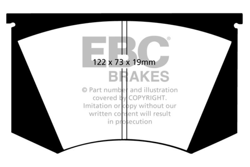 EBC 64-66 Ac Cobra 7.0 Redstuff Front Brake Pads EBC 64-66 Ac Cobra 7.0 Redstuff Front Brake Pads