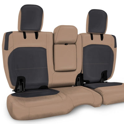 PRP 2018+ Jeep Wrangler JLU/4 door Rear Bench Cover with Leather Interior - Black/Tan