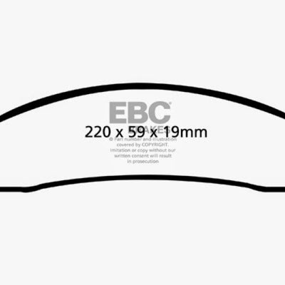 EBC 06-11 Dodge Ram 1500 Mega Cab 2WD Ultimax2 Front Brake Pads