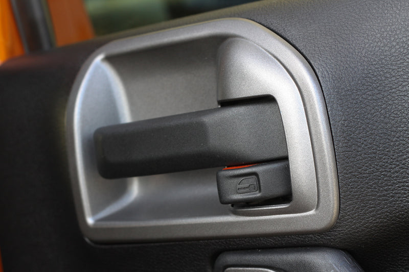 Rugged Ridge 11-18 Jeep Wrangler JK Charcoal Door Latch Trim Rugged Ridge 11-18 Jeep Wrangler JK Charcoal Door Latch Trim