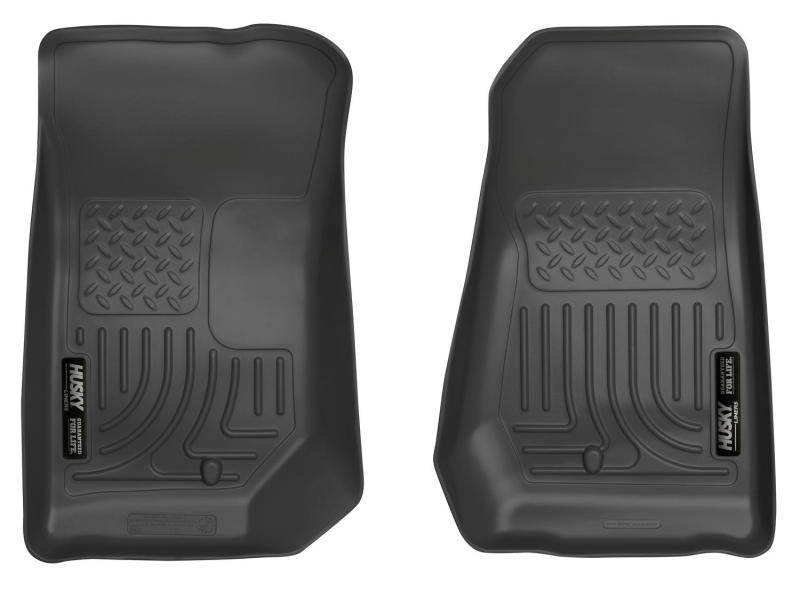 Husky Liners 07-12 Jeep Wrangler WeatherBeater Black Floor Liners Husky Liners 07-12 Jeep Wrangler WeatherBeater Black Floor Liners