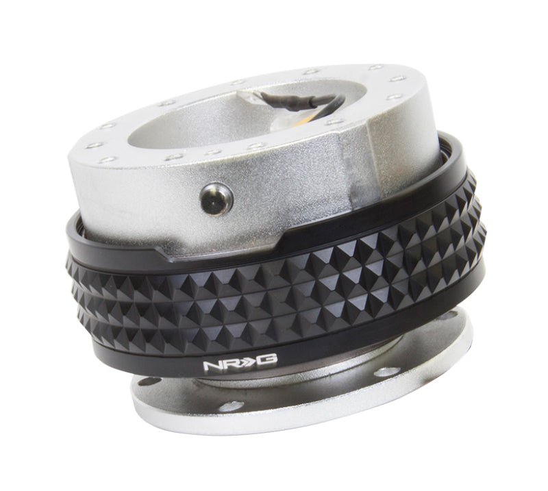 NRG Quick Release Kit - Pyramid Edition - Silver Body / Black Pyramid Ring NRG Quick Release Kit - Pyramid Edition - Silver Body / Black Pyramid Ring