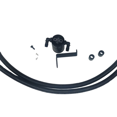 J&L 2019-2024 Ford Ranger 2.3L Driver Side Oil Separator 3.0 - Blk Anodized