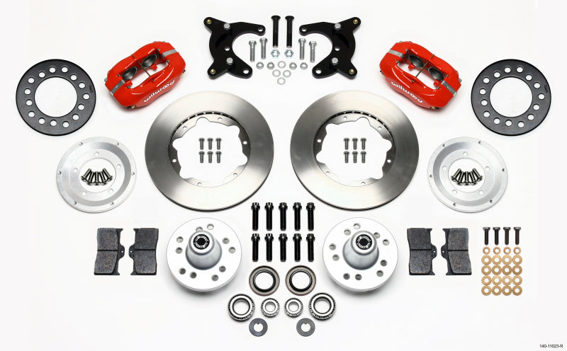 Wilwood Forged Dynalite Front Kit 11.00in Red 65-72 CDP A Body - 10in Drum Wilwood Forged Dynalite Front Kit 11.00in Red 65-72 CDP A Body - 10in Drum