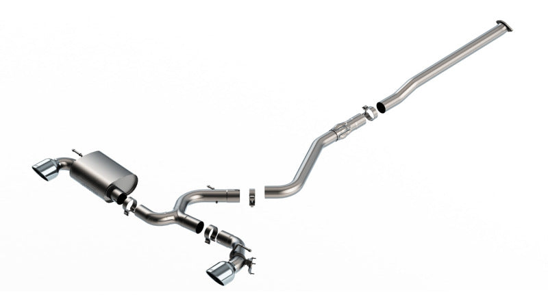 Borla 22-23 Hyundai Kona N 2.0L 4 CYL. Turbo AT/MT ATAK Catback Exhaust Bright Chrome Borla 22-23 Hyundai Kona N 2.0L 4 CYL. Turbo AT/MT ATAK Catback Exhaust Bright Chrome