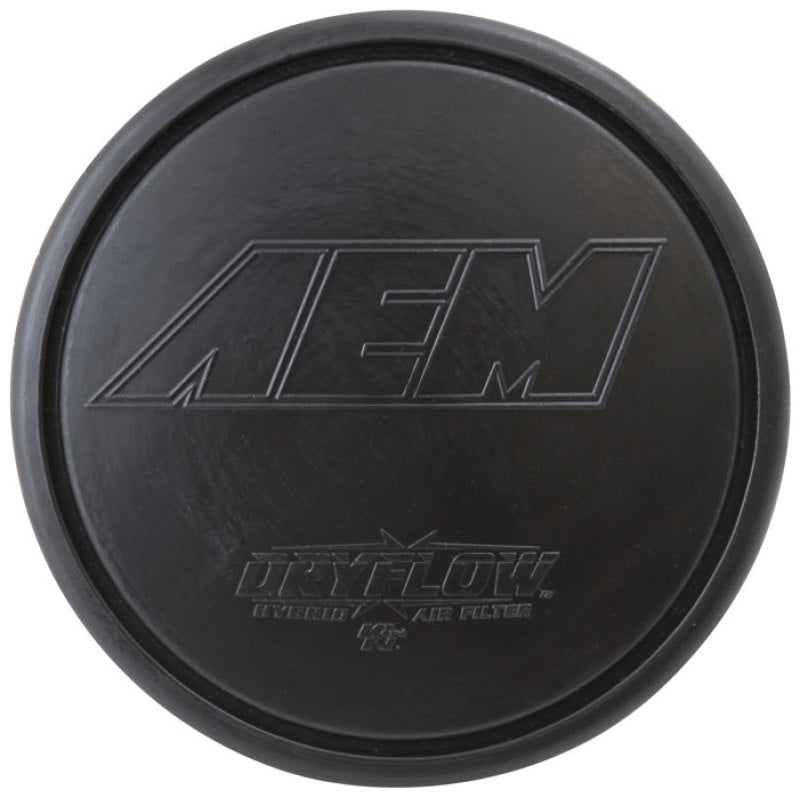 AEM Dryflow Air Filter - Round Tapered - 2.75in Flange ID x 5.5in Base OD x 4.75in Top OD x 7.5in H AEM Dryflow Air Filter - Round Tapered - 2.75in Flange ID x 5.5in Base OD x 4.75in Top OD x 7.5in H