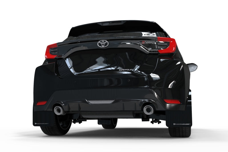 Rally Armor 20-23 Toyota GR Yaris Black Mud Flap w/Grey Logo Rally Armor 20-23 Toyota GR Yaris Black Mud Flap w/Grey Logo