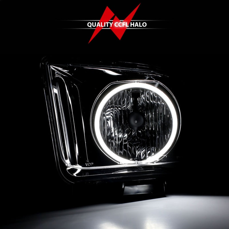 ANZO 2005-2009 Ford Mustang Crystal Headlights w/ Halo Black (CCFL) ANZO 2005-2009 Ford Mustang Crystal Headlights w/ Halo Black (CCFL)