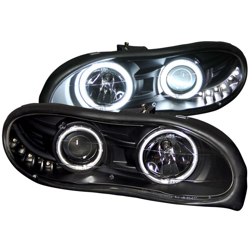 ANZO 1998-2002 Chevrolet Camaro Projector Headlights w/ Halo Black ANZO 1998-2002 Chevrolet Camaro Projector Headlights w/ Halo Black