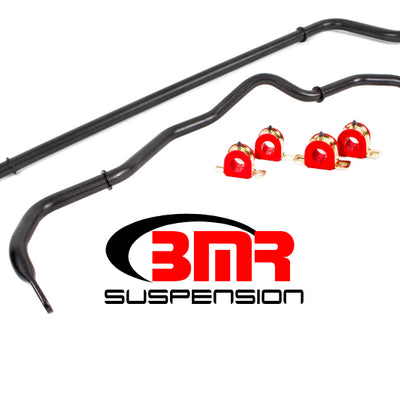 BMR 16-20 6th Gen Camaro Front & Rear Sway Bar Kit w/ Bushings - Black Hammertone