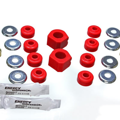 Energy Suspension 84-87 Honda Civic/CRX Red 18mm Front Sway Bar Bushings (Sway Bar link bushings and
