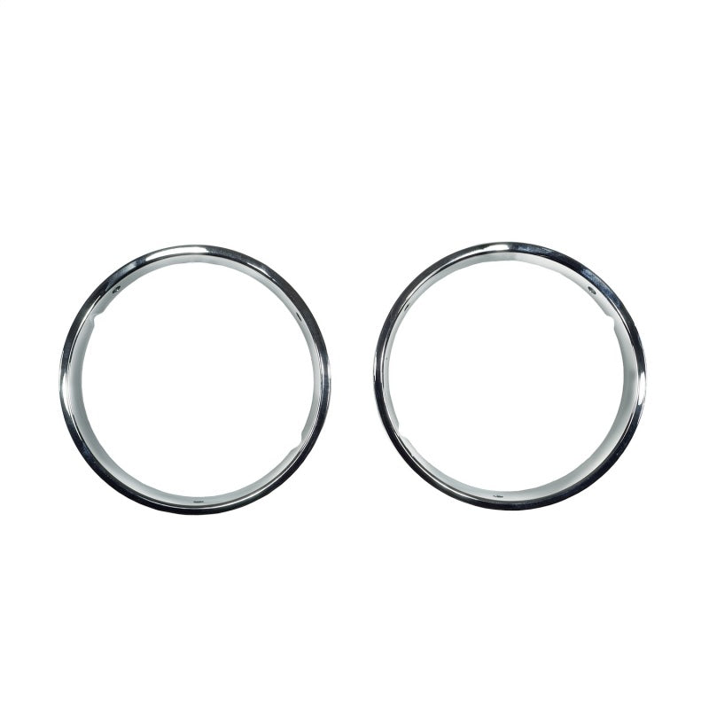 Omix Headlight Bezels Chrome 97-06 Jeep Wrangler Omix Headlight Bezels Chrome 97-06 Jeep Wrangler