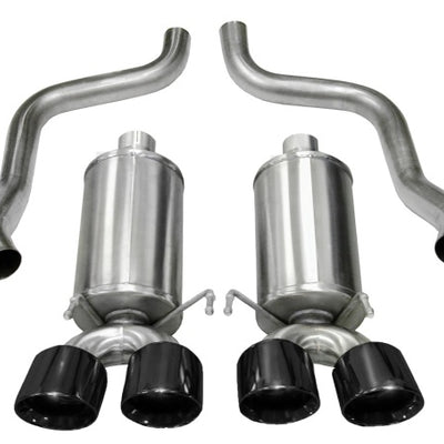 Corsa 2009-2013 Xtreme Axle-Back Exhaust w/Dual Black 3.5in Tips 09-13 Chevrolet Corvette C6 6.2L V8