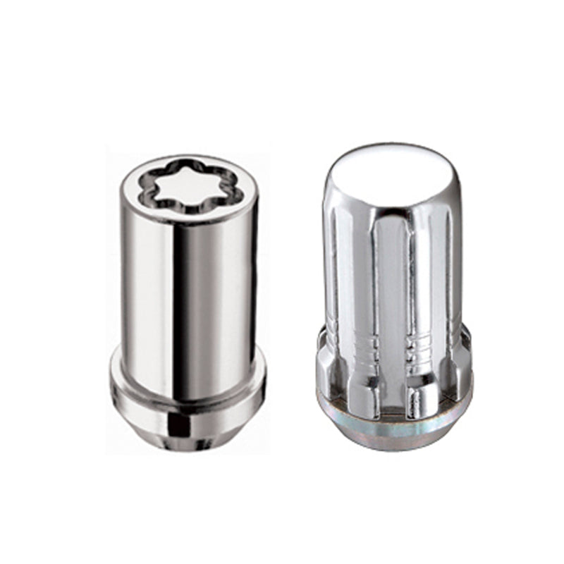 McGard SplineDrive Tuner Jeep 23pc. Kit (Cone) 1/2-20 / 13/16 Hex (18 Lug Nuts / 5 Locks) - Chrome McGard SplineDrive Tuner Jeep 23pc. Kit (Cone) 1/2-20 / 13/16 Hex (18 Lug Nuts / 5 Locks) - Chrome