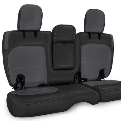 PRP 2018+ Jeep Wrangler JLU/4 door Rear Bench Cover with Leather Interior - Black/Grey