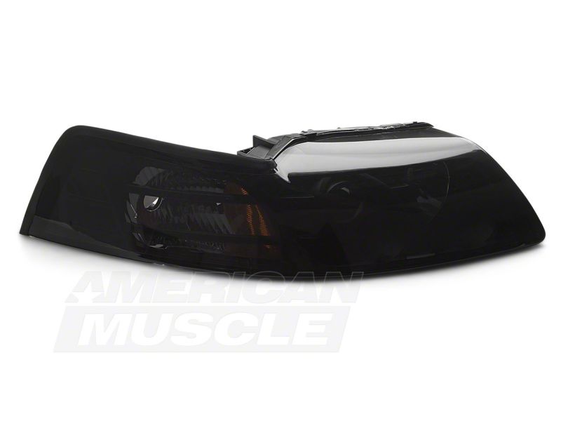 Raxiom 99-04 Ford Mustang Axial Series Projector Headlights- Blk Housing (Smoked Lens) Raxiom 99-04 Ford Mustang Axial Series Projector Headlights- Blk Housing (Smoked Lens)