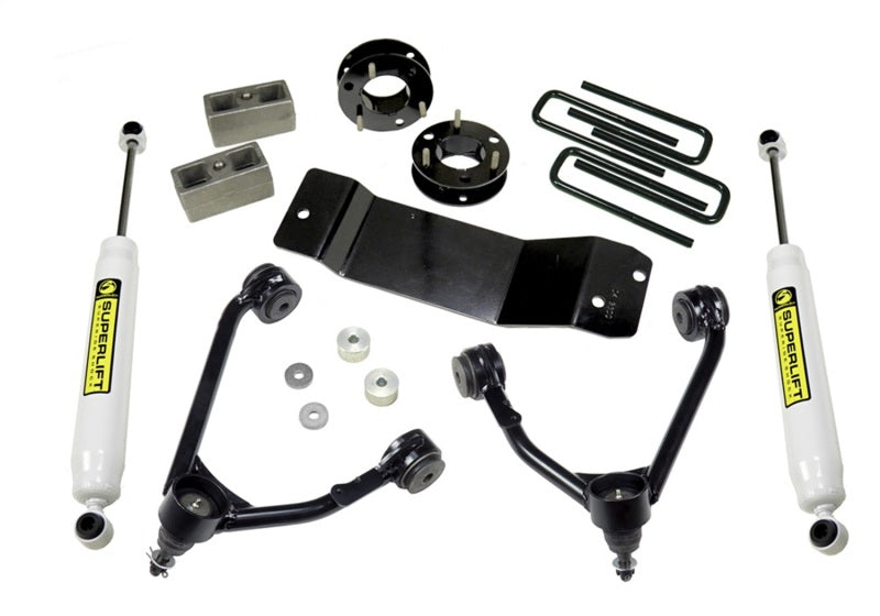 Superlift 07-16 Chevy Silv 1500 4WD 3.5in Lift Kit w/ Cast Steel Control Arms & Rear Shocks Superlift 07-16 Chevy Silv 1500 4WD 3.5in Lift Kit w/ Cast Steel Control Arms & Rear Shocks