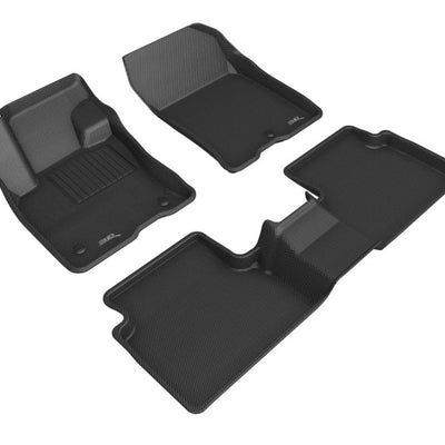 3D MAXpider 21-24 Ford Bronco Sport Kagu 1st / 2nd Row Floormats - Black