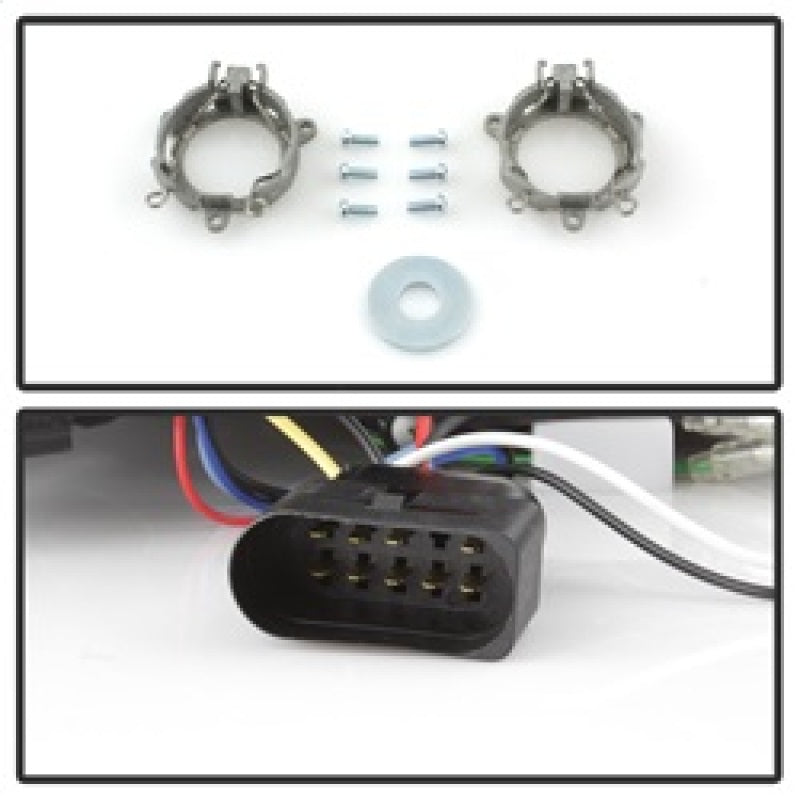 Spyder Audi A4 06-08 Projector Headlights Halogen Model Only - DRL Black PRO-YD-AA405-DRL-BK Spyder Audi A4 06-08 Projector Headlights Halogen Model Only - DRL Black PRO-YD-AA405-DRL-BK