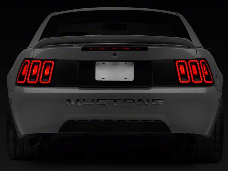 Raxiom 99-04 Ford Mustang Excluding 99-01 Cobra Icon LED Tail Lights- Black Housing (Smoked Lens) Raxiom 99-04 Ford Mustang Excluding 99-01 Cobra Icon LED Tail Lights- Black Housing (Smoked Lens)