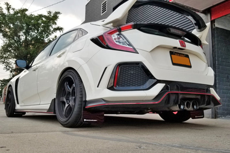 Rally Armor 17-22 Honda Civic Type R Black UR Mud Flap w/Blue Logo Rally Armor 17-22 Honda Civic Type R Black UR Mud Flap w/Blue Logo