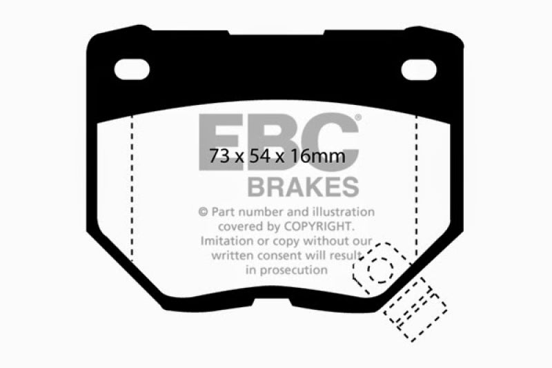 EBC 89-95 Nissan Skyline (R32) 2.6 Twin Turbo GT-R Redstuff Rear Brake Pads EBC 89-95 Nissan Skyline (R32) 2.6 Twin Turbo GT-R Redstuff Rear Brake Pads