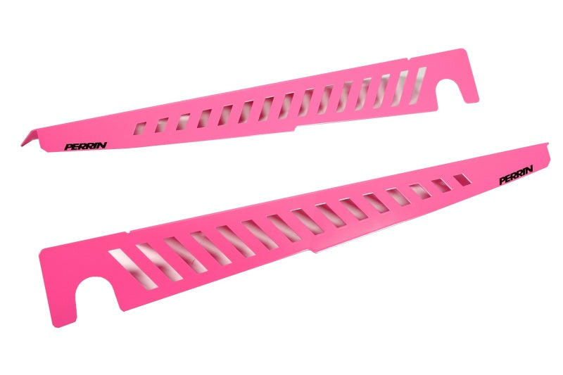Perrin 22-23 Subaru WRX Fender Shroud Set - Hyper Pink Perrin 22-23 Subaru WRX Fender Shroud Set - Hyper Pink